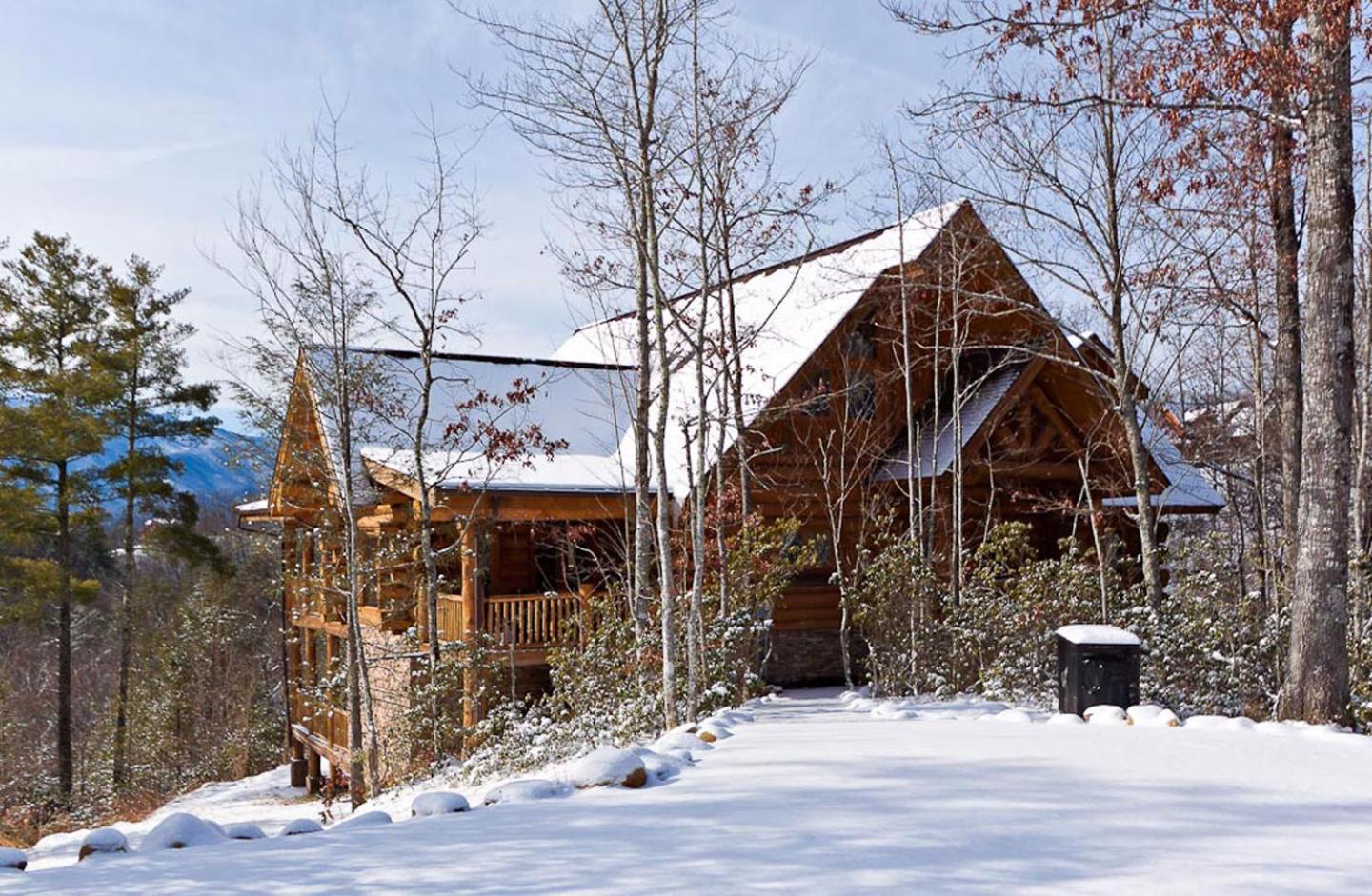 Big Bear Ridge Lodge - Breathtaking Mountain Views And Private Forest Scenes In Amazing Large Log Cabin Gatlinburg Ngoại thất bức ảnh